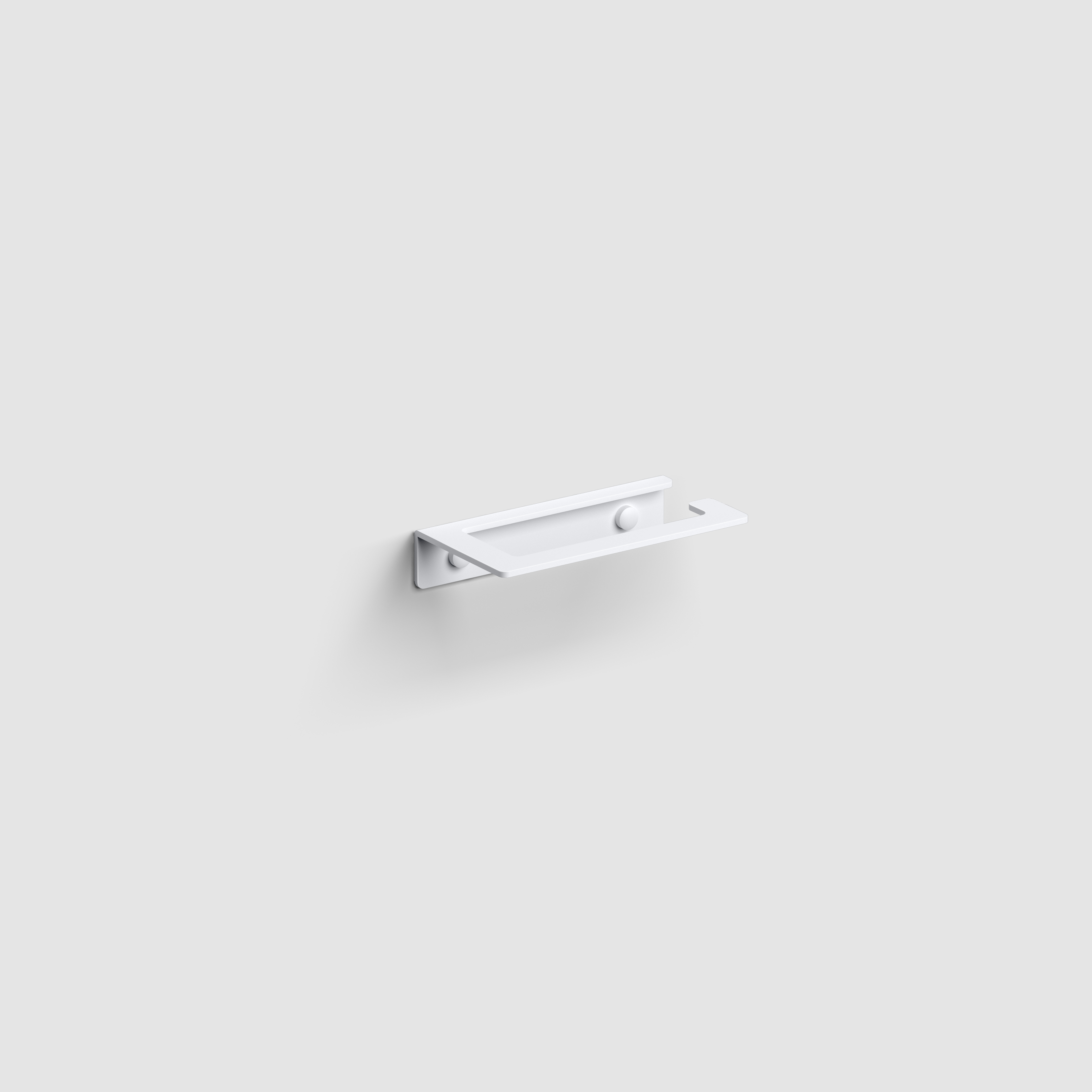 Clou Fold toiletrolhouder zonder klep mat wit CL/09.04030.20